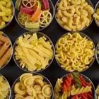 A group of pastas put together in a set order